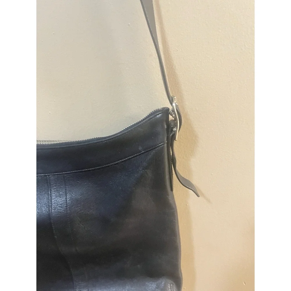 Vintage Coach Ergo 9188‎ Black Leather Large Hobo Shoulder Bag Y2K